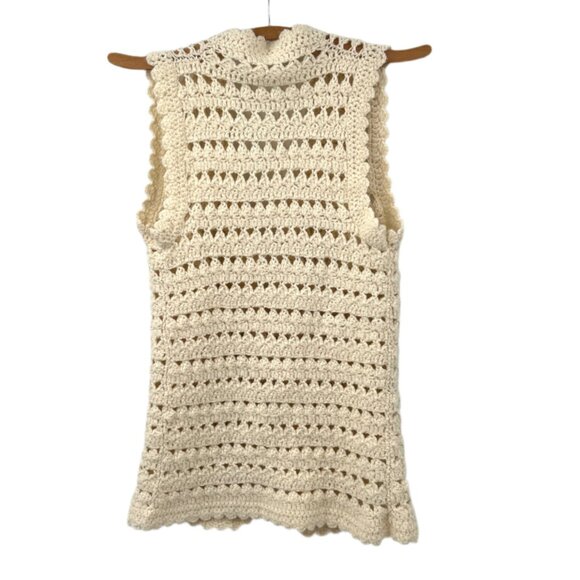 Vintage Handmade Crochet Vest - Picture 3 of 6